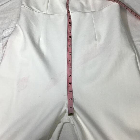 LULU'S M Enticing Endeavors White Square Neck Straight Leg Jumpsuit NEW B102 - Picture 6 of 8